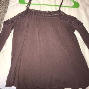 Purple off the shoulder top